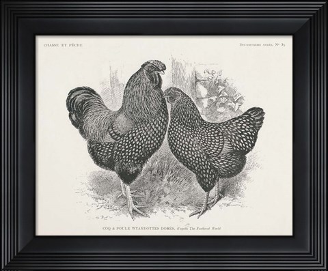 Framed Vintage Farm Life I Print