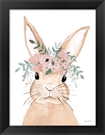 Framed Sweet Rabbit Brown Print