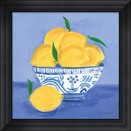 Framed Lemon Still Life Print