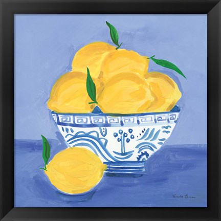 Framed Lemon Still Life Print