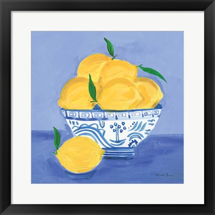 Framed Lemon Still Life Print