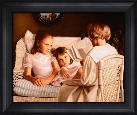 Framed Mother Reading Print