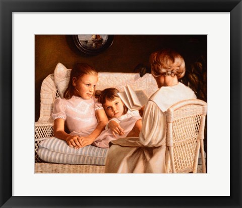 Framed Mother Reading Print