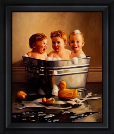 Framed Rub A Dub Dub Print