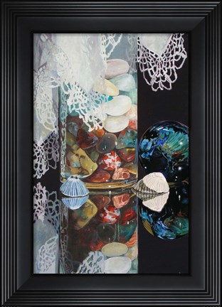 Framed Beauty in a Glass Print