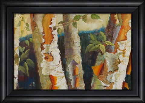 Framed Birch Forest Print