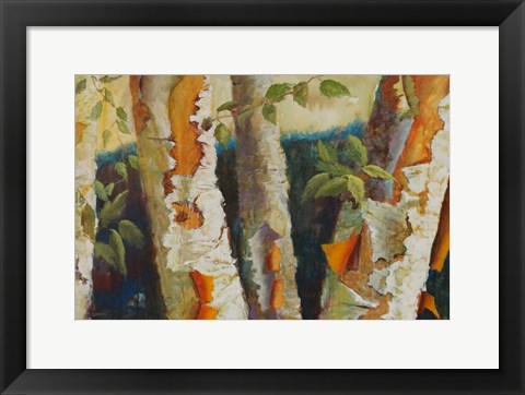 Framed Birch Forest Print