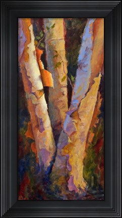 Framed Birch Trio Print