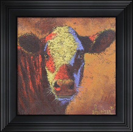 Framed Cow Print