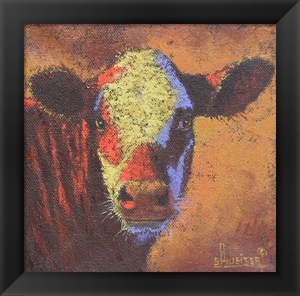 Framed Cow Print