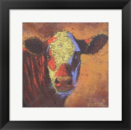 Framed Cow Print