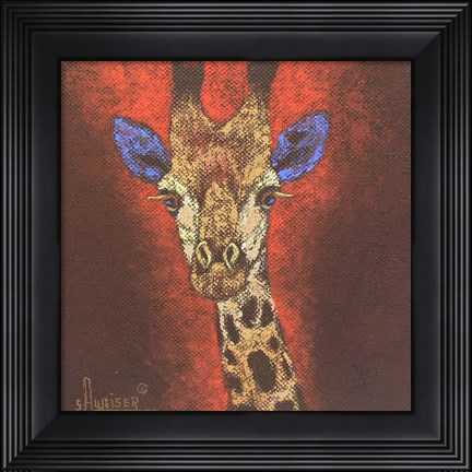 Framed Giraffe Print