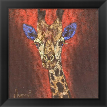 Framed Giraffe Print