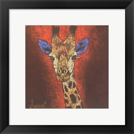 Framed Giraffe Print