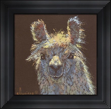 Framed Llama 1 Print