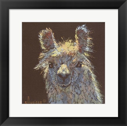 Framed Llama 1 Print