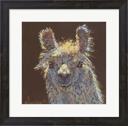 Framed Llama 1 Print