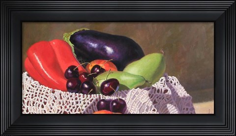Framed Lots to Eat Print