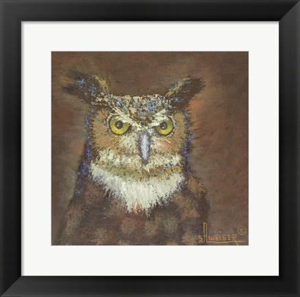 Framed Owl Print