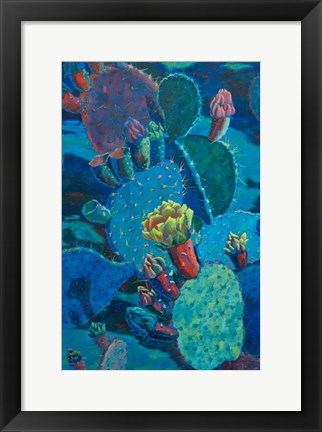 Framed Prickly Pear Night Print