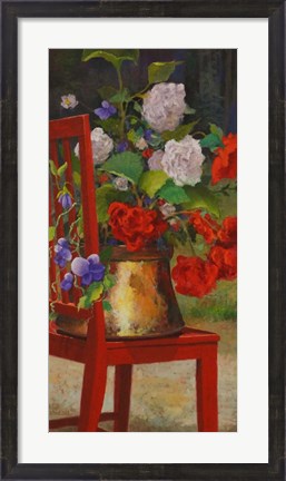 Framed Red Chair 2 Print