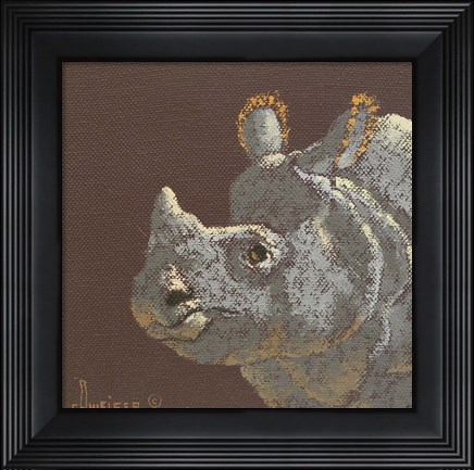 Framed Rhino Print