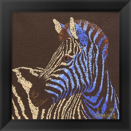 Framed Zebra Print