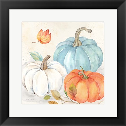 Framed Pumpkin Patch I Print