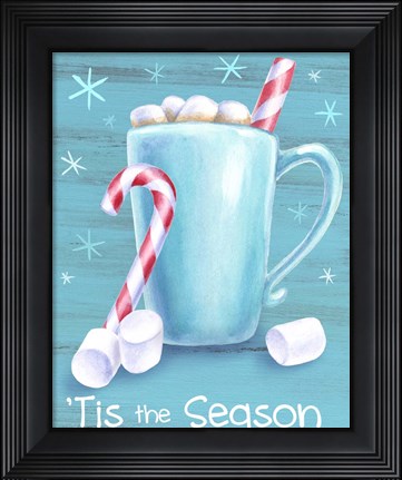 Framed Peppermint Cocoa II-Tis the Season Print