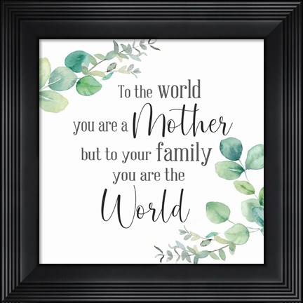 Framed Mother&#39;s Day Eucalyptus II-The World Print