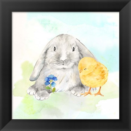 Framed Hello Easter II Print