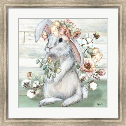 Framed Farmhouse Bunny II Print