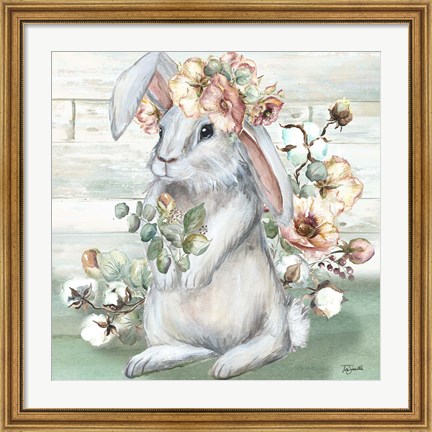 Framed Farmhouse Bunny II Print