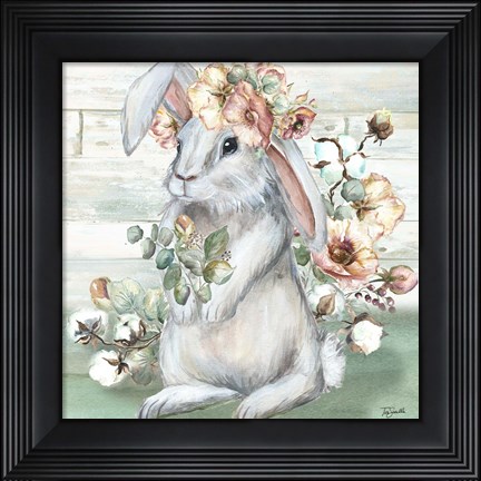 Framed Farmhouse Bunny II Print