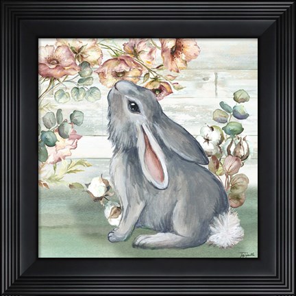 Framed Farmhouse Bunny III Print