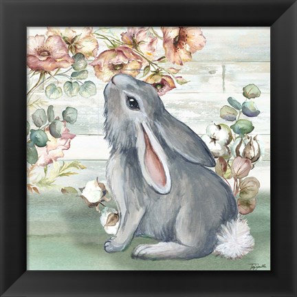 Framed Farmhouse Bunny III Print