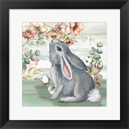 Framed Farmhouse Bunny III Print