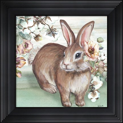Framed Farmhouse Bunny IV Print
