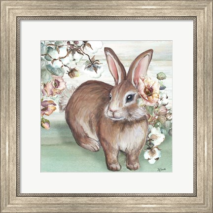Framed Farmhouse Bunny IV Print