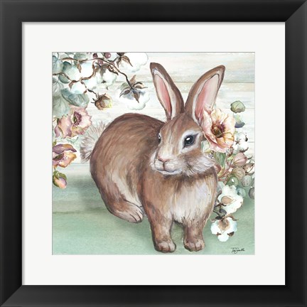 Framed Farmhouse Bunny IV Print