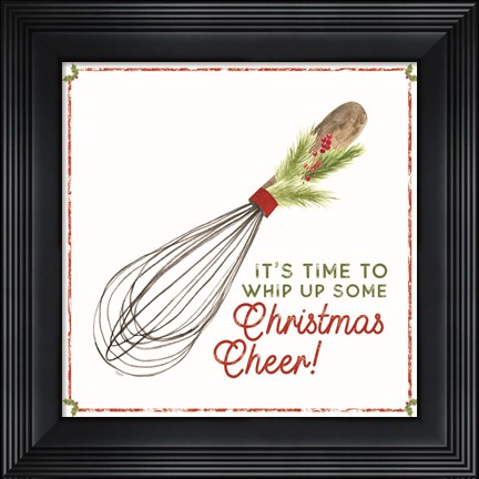 Framed Home Cooked Christmas V-Christmas Cheer Print