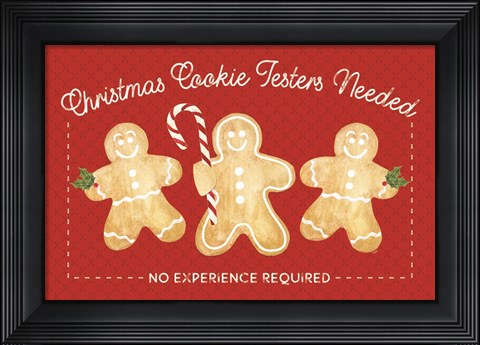Framed Home Cooked Christmas Landscape IV-Cookie Testers Print