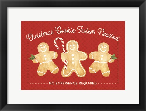 Framed Home Cooked Christmas Landscape IV-Cookie Testers Print