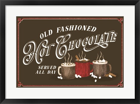 Framed Hot Chocolate Season Landscape Brown III-Old Fashioned Print