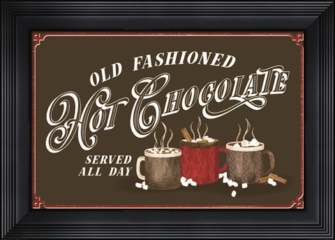 Framed Hot Chocolate Season Landscape Brown III-Old Fashioned Print