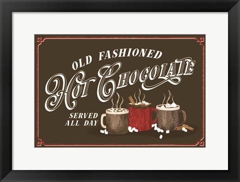 Framed Hot Chocolate Season Landscape Brown III-Old Fashioned Print