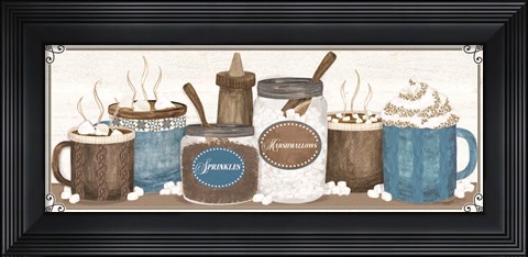 Framed Hot Chocolate Season Panel IV Print