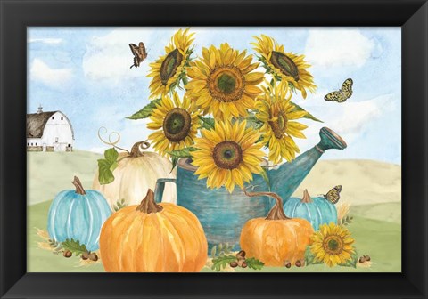 Framed Fall Sunshine I Print