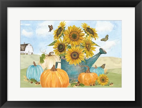 Framed Fall Sunshine I Print