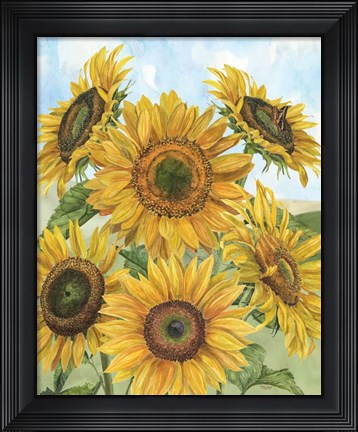 Framed Fall Sunshine V Print